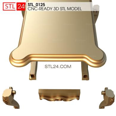 Столы (STL_0125) 3D модель для ЧПУ станка